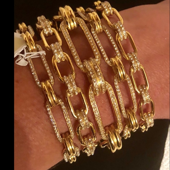 MICHAEL KORS Pave Link Cuff Bracelet - Picture 6 of 8